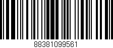 Código de barras (EAN, GTIN, SKU, ISBN): '88381099561'