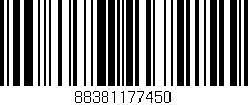 Código de barras (EAN, GTIN, SKU, ISBN): '88381177450'
