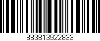 Código de barras (EAN, GTIN, SKU, ISBN): '883813922833'