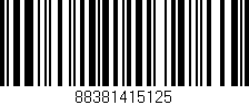 Código de barras (EAN, GTIN, SKU, ISBN): '88381415125'