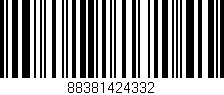Código de barras (EAN, GTIN, SKU, ISBN): '88381424332'