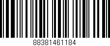 Código de barras (EAN, GTIN, SKU, ISBN): '88381461184'