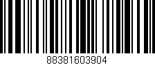 Código de barras (EAN, GTIN, SKU, ISBN): '88381603904'
