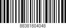 Código de barras (EAN, GTIN, SKU, ISBN): '88381604048'