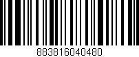 Código de barras (EAN, GTIN, SKU, ISBN): '883816040480'