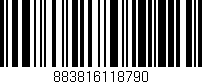 Código de barras (EAN, GTIN, SKU, ISBN): '883816118790'