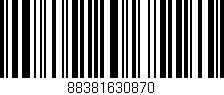 Código de barras (EAN, GTIN, SKU, ISBN): '88381630870'