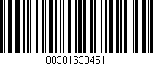 Código de barras (EAN, GTIN, SKU, ISBN): '88381633451'