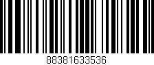 Código de barras (EAN, GTIN, SKU, ISBN): '88381633536'