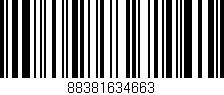Código de barras (EAN, GTIN, SKU, ISBN): '88381634663'