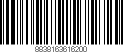 Código de barras (EAN, GTIN, SKU, ISBN): '8838163616200'
