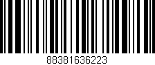 Código de barras (EAN, GTIN, SKU, ISBN): '88381636223'