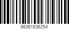 Código de barras (EAN, GTIN, SKU, ISBN): '88381636254'