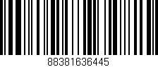 Código de barras (EAN, GTIN, SKU, ISBN): '88381636445'