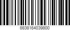 Código de barras (EAN, GTIN, SKU, ISBN): '8838164039800'