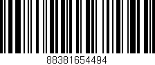 Código de barras (EAN, GTIN, SKU, ISBN): '88381654494'