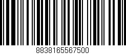 Código de barras (EAN, GTIN, SKU, ISBN): '8838165567500'