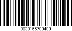 Código de barras (EAN, GTIN, SKU, ISBN): '8838165788400'