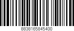 Código de barras (EAN, GTIN, SKU, ISBN): '8838165845400'