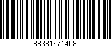 Código de barras (EAN, GTIN, SKU, ISBN): '88381671408'