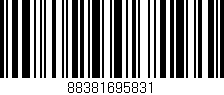 Código de barras (EAN, GTIN, SKU, ISBN): '88381695831'