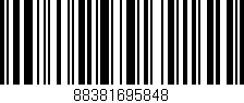 Código de barras (EAN, GTIN, SKU, ISBN): '88381695848'
