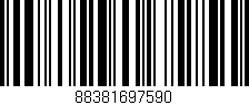 Código de barras (EAN, GTIN, SKU, ISBN): '88381697590'
