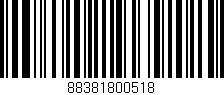 Código de barras (EAN, GTIN, SKU, ISBN): '88381800518'