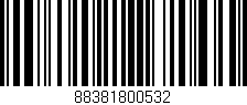 Código de barras (EAN, GTIN, SKU, ISBN): '88381800532'