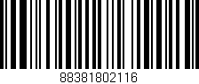 Código de barras (EAN, GTIN, SKU, ISBN): '88381802116'