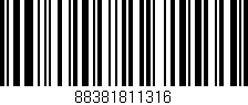 Código de barras (EAN, GTIN, SKU, ISBN): '88381811316'