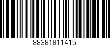 Código de barras (EAN, GTIN, SKU, ISBN): '88381811415'