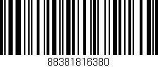 Código de barras (EAN, GTIN, SKU, ISBN): '88381816380'