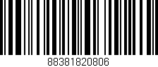Código de barras (EAN, GTIN, SKU, ISBN): '88381820806'