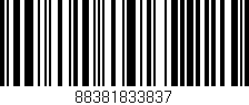 Código de barras (EAN, GTIN, SKU, ISBN): '88381833837'