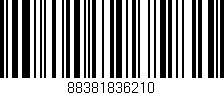 Código de barras (EAN, GTIN, SKU, ISBN): '88381836210'