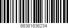 Código de barras (EAN, GTIN, SKU, ISBN): '88381836234'