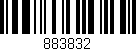 Código de barras (EAN, GTIN, SKU, ISBN): '883832'