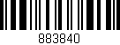 Código de barras (EAN, GTIN, SKU, ISBN): '883840'