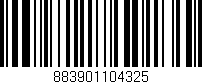 Código de barras (EAN, GTIN, SKU, ISBN): '883901104325'