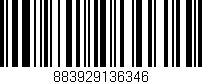 Código de barras (EAN, GTIN, SKU, ISBN): '883929136346'