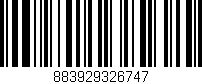Código de barras (EAN, GTIN, SKU, ISBN): '883929326747'
