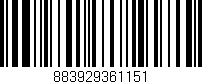 Código de barras (EAN, GTIN, SKU, ISBN): '883929361151'