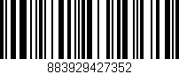 Código de barras (EAN, GTIN, SKU, ISBN): '883929427352'