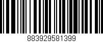 Código de barras (EAN, GTIN, SKU, ISBN): '883929581399'