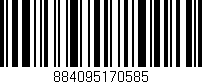 Código de barras (EAN, GTIN, SKU, ISBN): '884095170585'