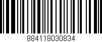 Código de barras (EAN, GTIN, SKU, ISBN): '884118030834'