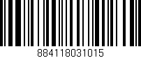 Código de barras (EAN, GTIN, SKU, ISBN): '884118031015'
