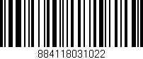 Código de barras (EAN, GTIN, SKU, ISBN): '884118031022'