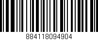 Código de barras (EAN, GTIN, SKU, ISBN): '884118094904'